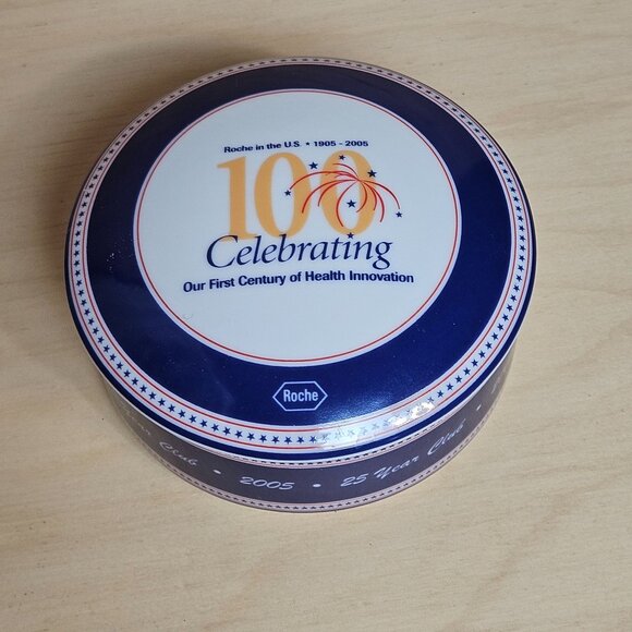 Roche 100-Year Celebration Ceramic Box By Tiffany & Co. 25 Year Club 2005 Collec - Picture 1 of 6
